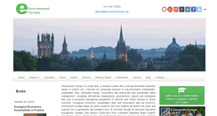 Desktop Screenshot of environmenteurope.org